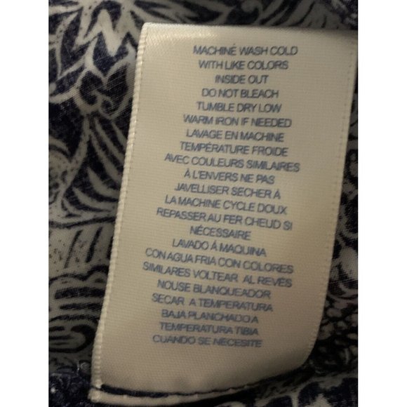 Wild Blue Sadie Robertson Sz MEDIUM Blouse Boho Tunic Rayon Blue Peplum EUC - Picture 8 of 9